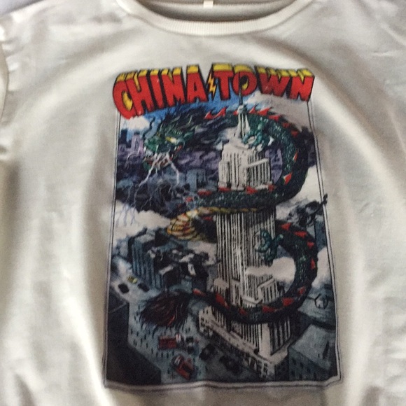 Sweater dragon blanc - Picture 2 of 3